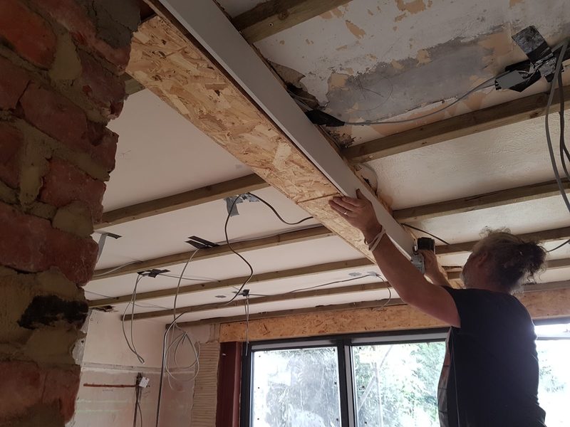 Ceiling prep – old plaster removed, boards going up by CT2 Plastering & Rendering, Orpington